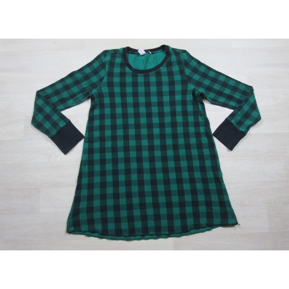 Victorias Secret Thermal Nightshirt (XL) Buffalo Plaid Waffle Knit Nightgown